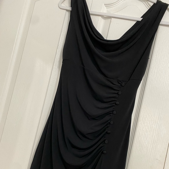 Black Swoop Dress - Picture 2 of 3